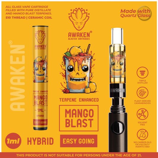 Awaken Blaster Cartridges 1ml: Mango Blast