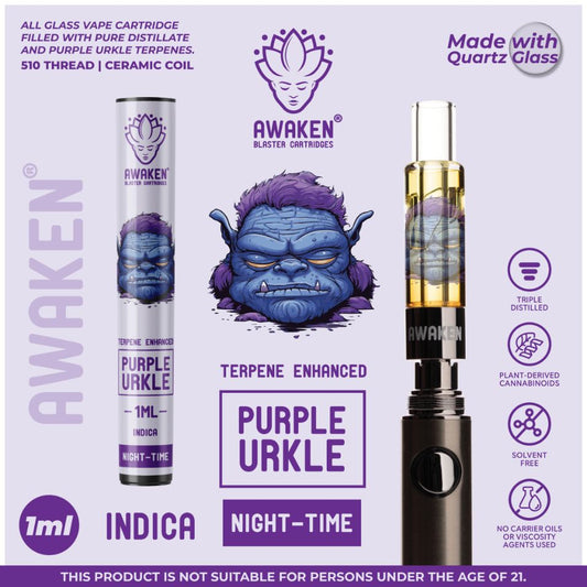 Awaken Blaster Cartridges 1ml: Purple Urkle