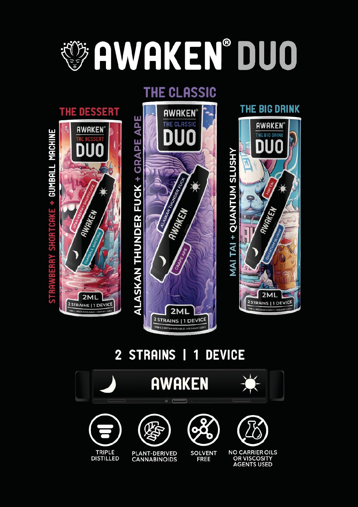 Awaken The Big Drink Duo: 2ml (Mai Tai + Quantum Slushy)