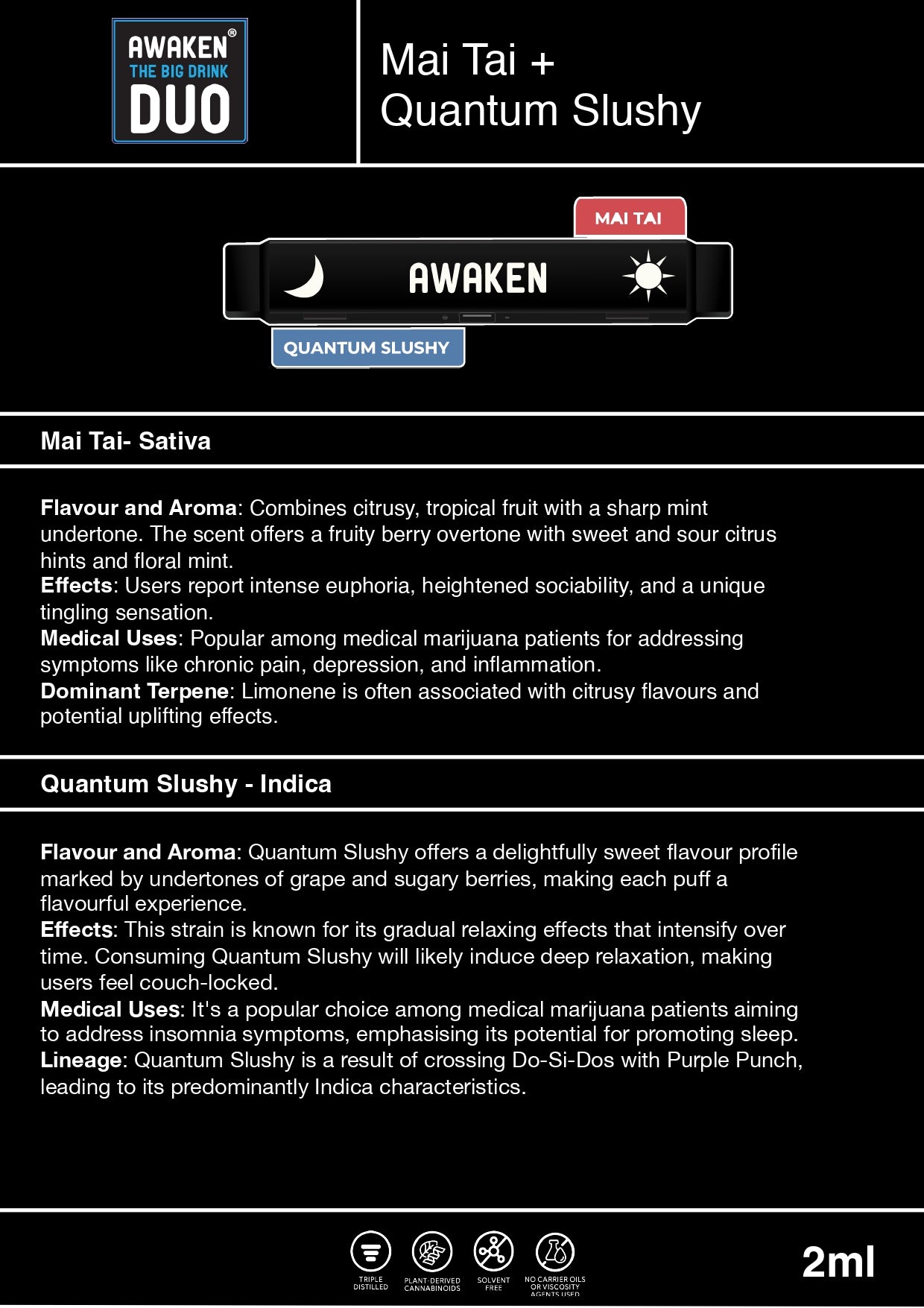 Awaken The Big Drink Duo: 2ml (Mai Tai + Quantum Slushy)